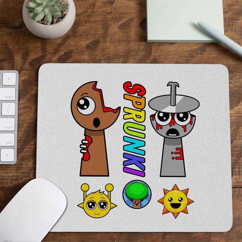 PC, gaming si accesorii - Periferice PC - Mousepad - Mousepad Sprunki Horror Theme CoolTrend, 21x19cm - Infinity.ro