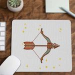PC, gaming si accesorii - Periferice PC - Mousepad - Mousepad Sagetator Zodiac Horoscop Sagittarius Mandala Astrologie CoolTrend, 21x19cm - Infinity.ro