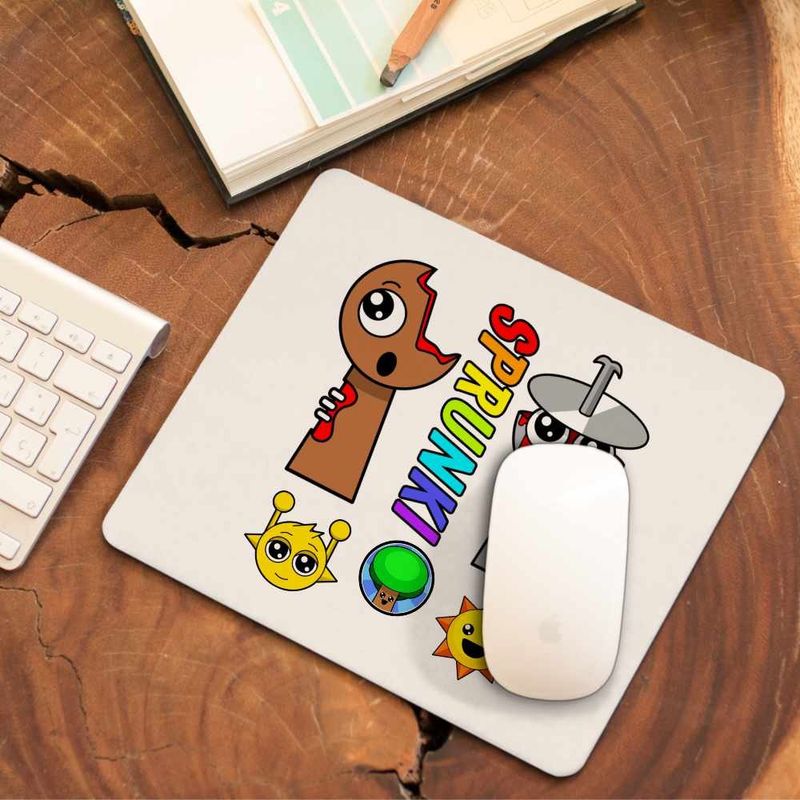 PC, gaming si accesorii - Periferice PC - Mousepad - Mousepad Sprunki Horror Theme CoolTrend, 21x19cm - Infinity.ro
