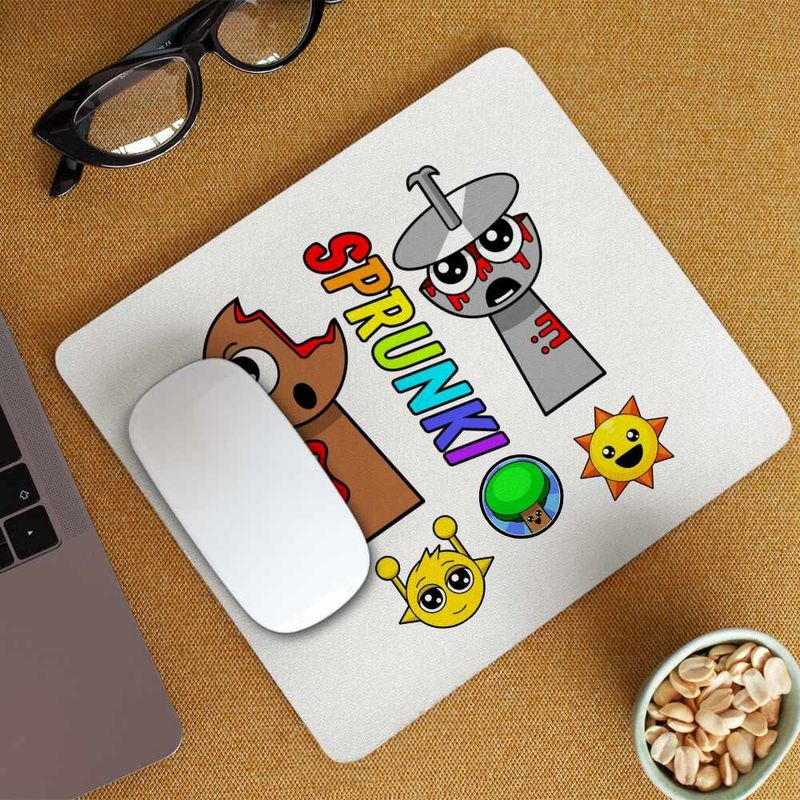 PC, gaming si accesorii - Periferice PC - Mousepad - Mousepad Sprunki Horror Theme CoolTrend, 21x19cm - Infinity.ro