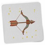 PC, gaming si accesorii - Periferice PC - Mousepad - Mousepad Sagetator Zodiac Horoscop Sagittarius Mandala Astrologie CoolTrend, 21x19cm - Infinity.ro