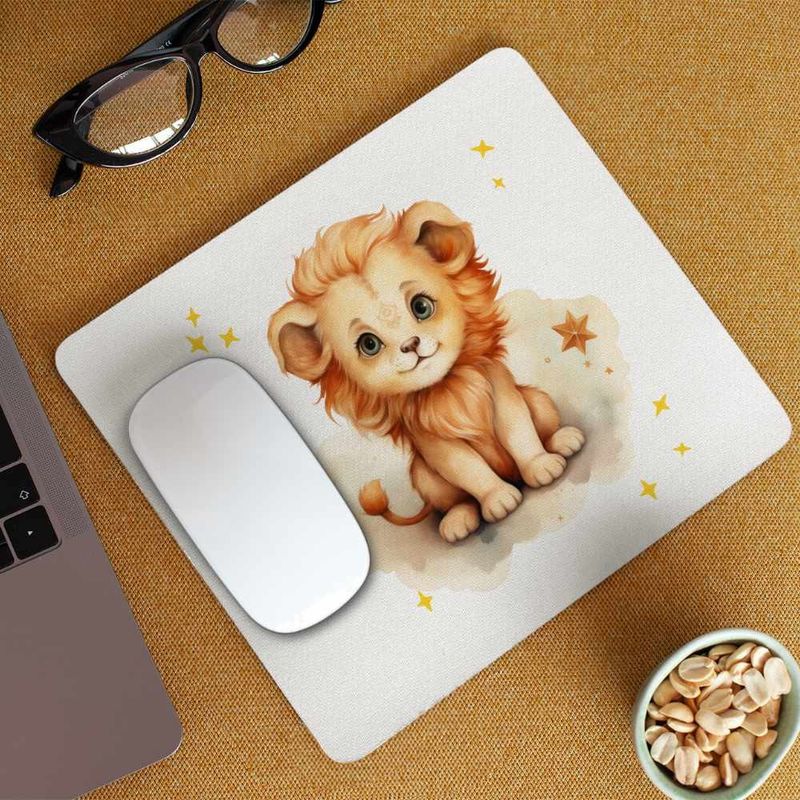 PC, gaming si accesorii - Periferice PC - Mousepad - Mousepad Leu Baby Zodiac Horoscop Leo Astrologie CoolTrend, 21x19cm - Infinity.ro