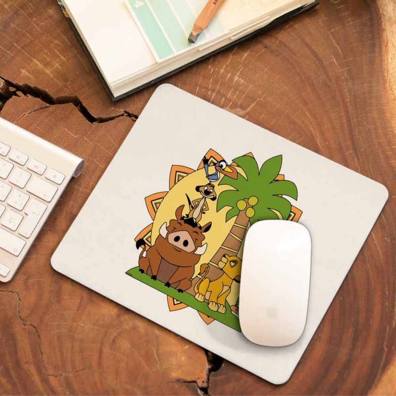 PC, gaming si accesorii - Periferice PC - Mousepad - Mousepad Timon Pumba Simba Regele Leu CoolTrend, 21x19cm - Infinity.ro