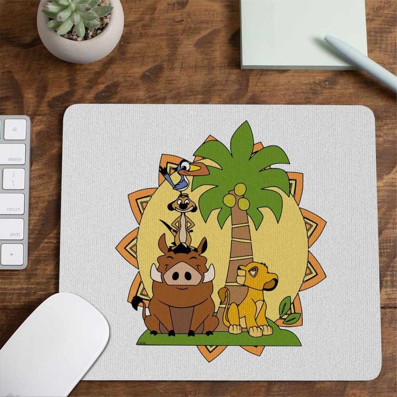 PC, gaming si accesorii - Periferice PC - Mousepad - Mousepad Timon Pumba Simba Regele Leu CoolTrend, 21x19cm - Infinity.ro