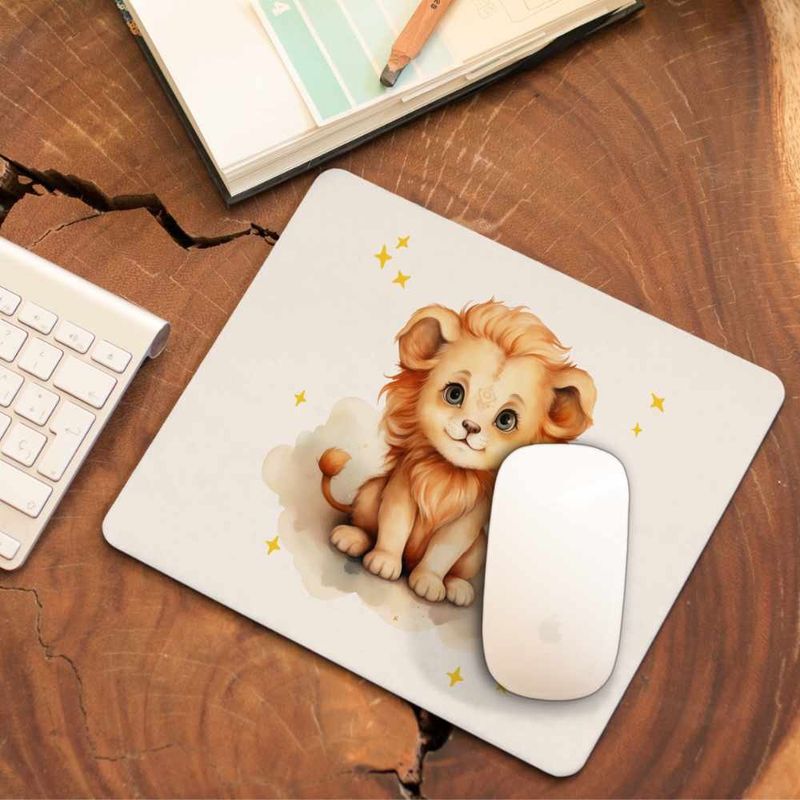 PC, gaming si accesorii - Periferice PC - Mousepad - Mousepad Leu Baby Zodiac Horoscop Leo Astrologie CoolTrend, 21x19cm - Infinity.ro