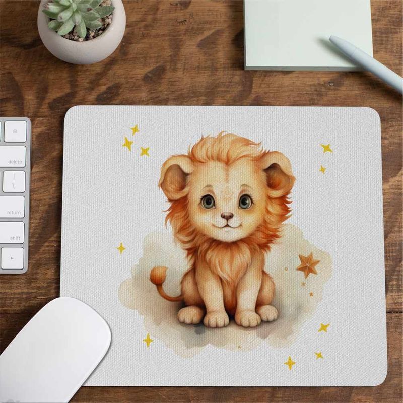 PC, gaming si accesorii - Periferice PC - Mousepad - Mousepad Leu Baby Zodiac Horoscop Leo Astrologie CoolTrend, 21x19cm - Infinity.ro