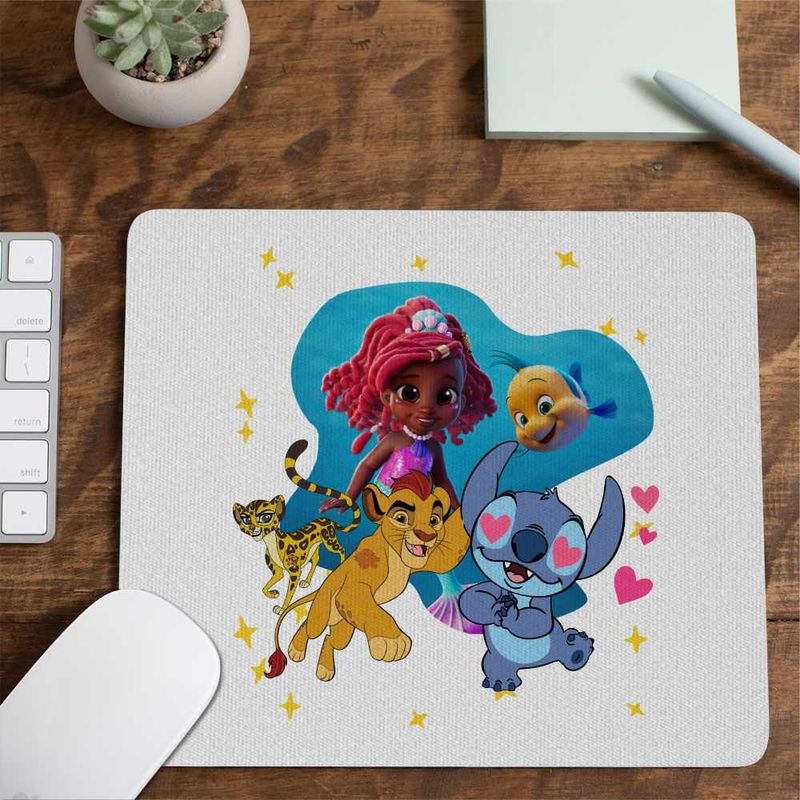 PC, gaming si accesorii - Periferice PC - Mousepad - Mousepad Ariel Stitch Garda Felina Fuli Kion CoolTrend, 21x19cm - Infinity.ro