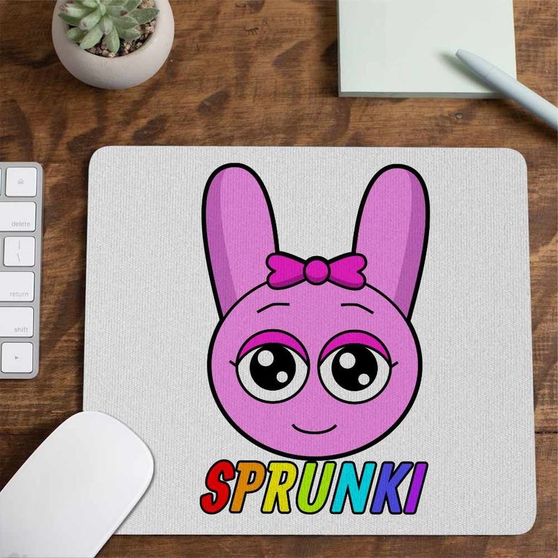 PC, gaming si accesorii - Periferice PC - Mousepad - Mousepad Sprunki Game Pink Music Game CoolTrend, 21x19cm - Infinity.ro