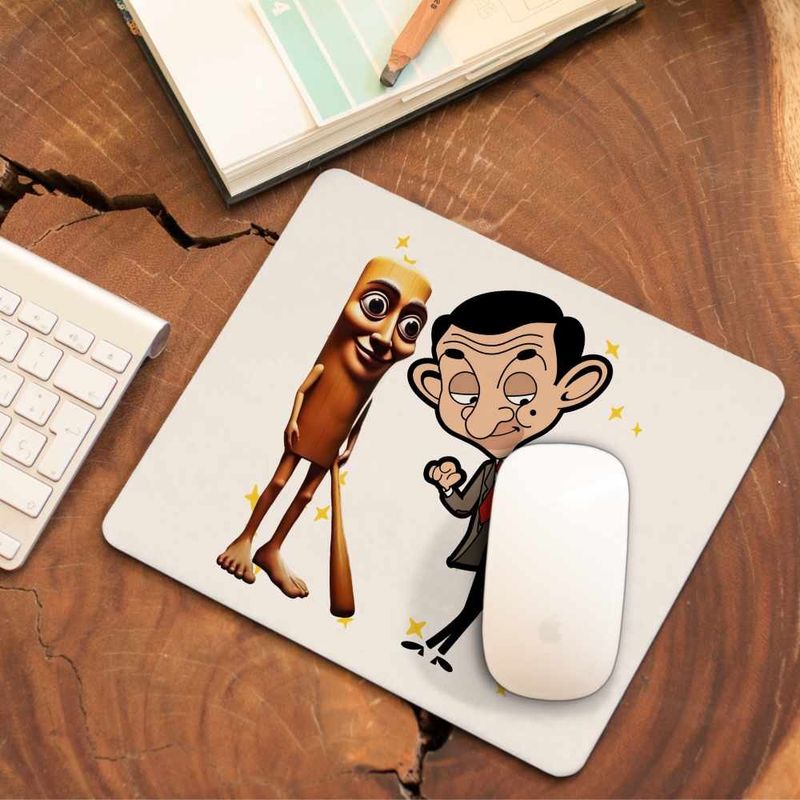 PC, gaming si accesorii - Periferice PC - Mousepad - Mousepad Mr Bean Tung Tung Sahur CoolTrend, 21x19cm - Infinity.ro