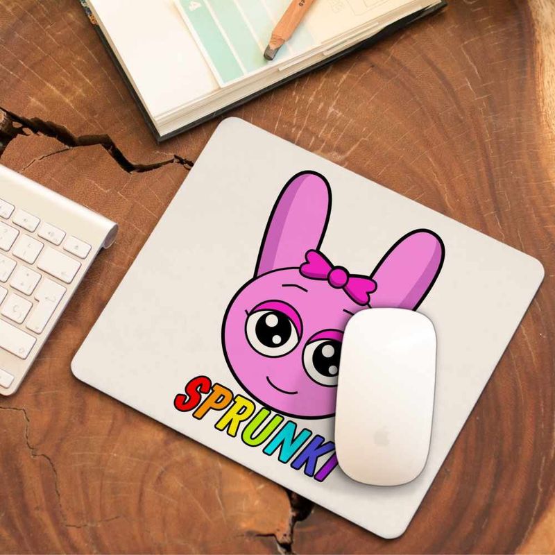 PC, gaming si accesorii - Periferice PC - Mousepad - Mousepad Sprunki Game Pink Music Game CoolTrend, 21x19cm - Infinity.ro