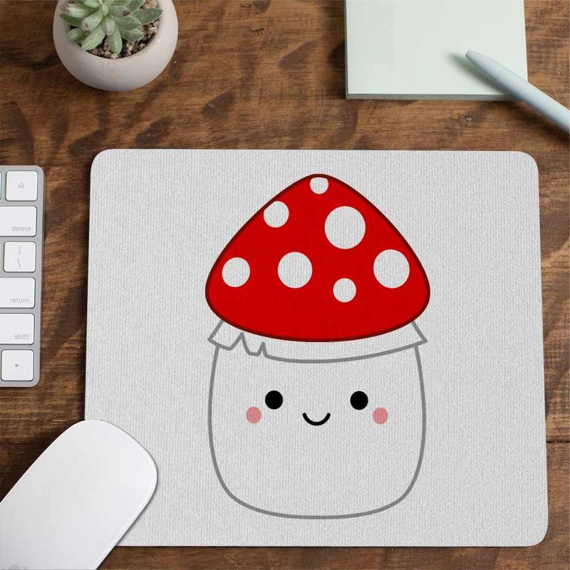 PC, gaming si accesorii - Periferice PC - Mousepad - Mousepad Squishmallows Ciuperca Mario CoolTrend, 21x19cm - Infinity.ro