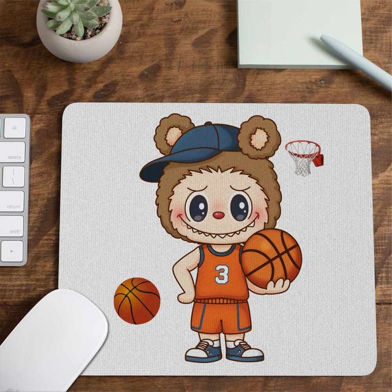 PC, gaming si accesorii - Periferice PC - Mousepad - Mousepad Labubu Basketball Baschet CoolTrend, 21x19cm - Infinity.ro