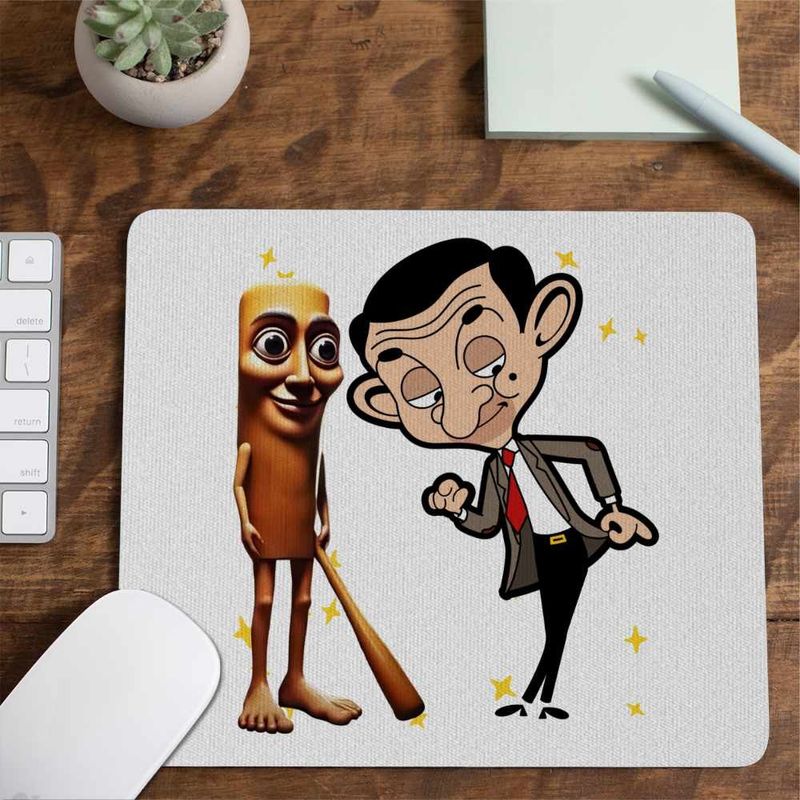 PC, gaming si accesorii - Periferice PC - Mousepad - Mousepad Mr Bean Tung Tung Sahur CoolTrend, 21x19cm - Infinity.ro