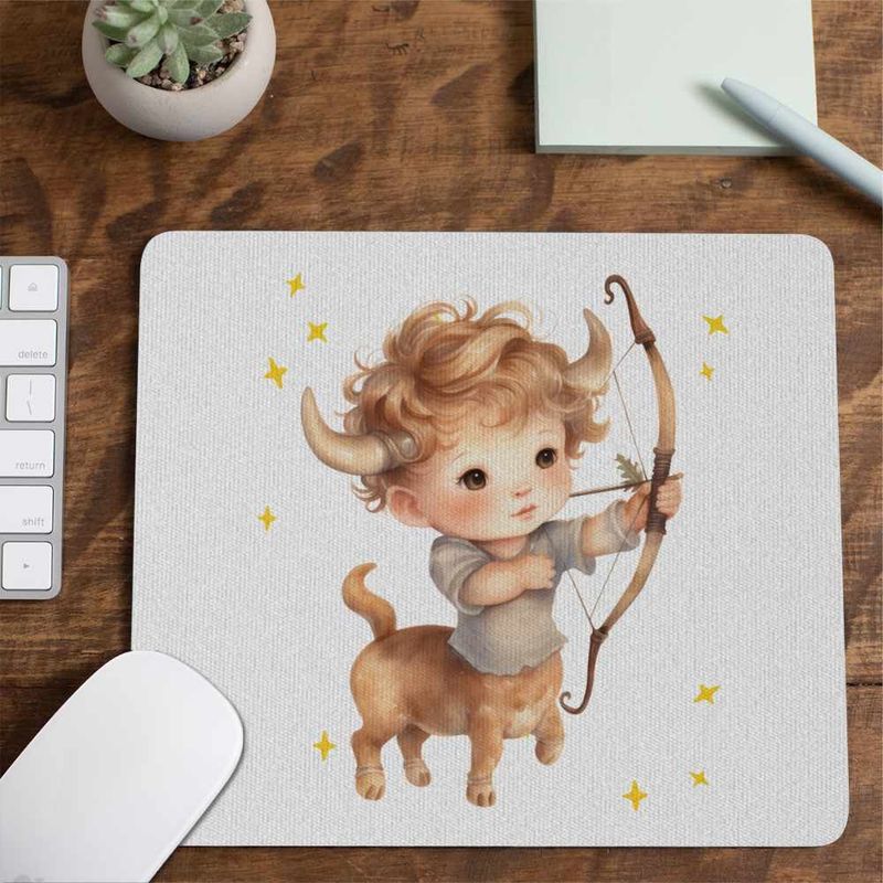 PC, gaming si accesorii - Periferice PC - Mousepad - Mousepad Sagetator Baby Zodiac Horoscop Sagittarius Astrologie CoolTrend, 21x19cm - Infinity.ro