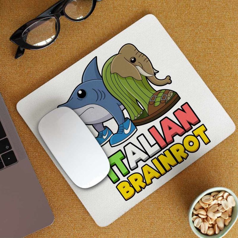 PC, gaming si accesorii - Periferice PC - Mousepad - Mousepad Italian Tralelero Lirilira Brainrot Brain Rot CoolTrend, 21x19cm - Infinity.ro