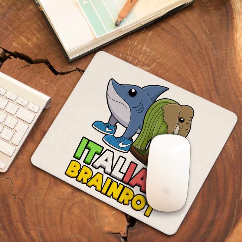 PC, gaming si accesorii - Periferice PC - Mousepad - Mousepad Italian Tralelero Lirilira Brainrot Brain Rot CoolTrend, 21x19cm - Infinity.ro