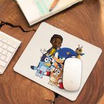 PC, gaming si accesorii - Periferice PC - Mousepad - Mousepad Sonic Blue Bingo Bluey CoolTrend, 21x19cm - Infinity.ro