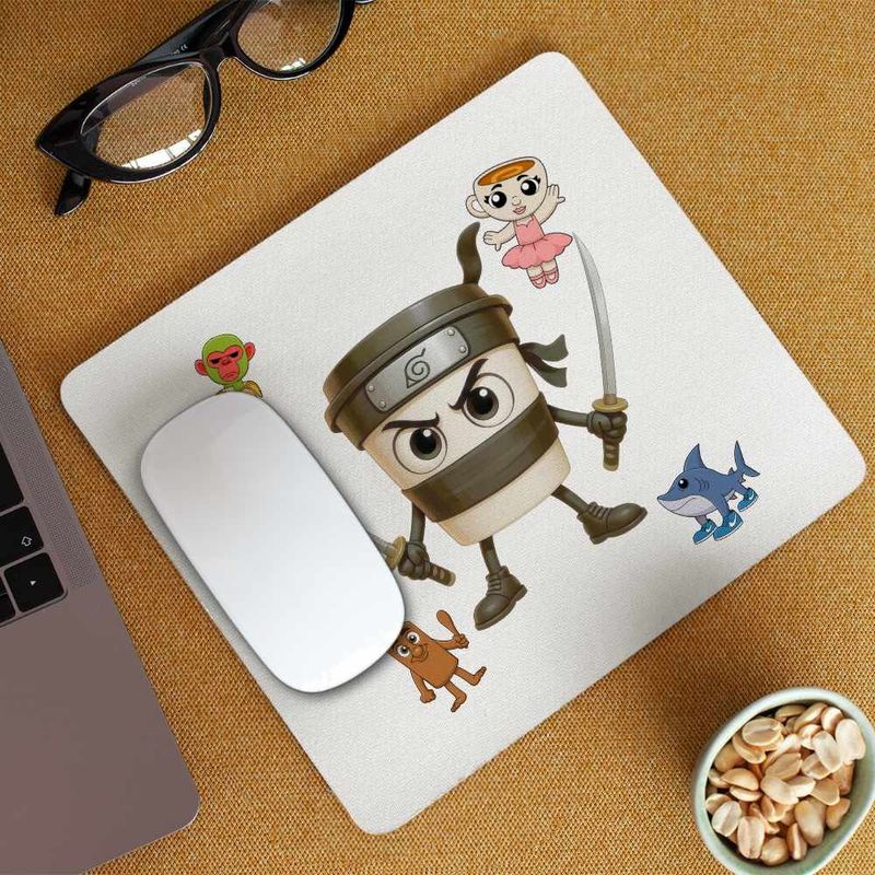 PC, gaming si accesorii - Periferice PC - Mousepad - Mousepad Cappuccino Assassino Italian Meme Brainrot Brain Rot CoolTrend, 21x19cm - Infinity.ro