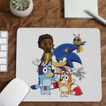 PC, gaming si accesorii - Periferice PC - Mousepad - Mousepad Sonic Blue Bingo Bluey CoolTrend, 21x19cm - Infinity.ro