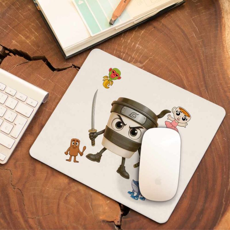PC, gaming si accesorii - Periferice PC - Mousepad - Mousepad Cappuccino Assassino Italian Meme Brainrot Brain Rot CoolTrend, 21x19cm - Infinity.ro