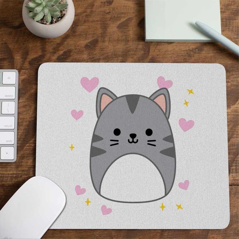 PC, gaming si accesorii - Periferice PC - Mousepad - Mousepad Squishmallows Pisica Cute CoolTrend, 21x19cm - Infinity.ro