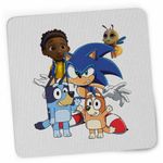 PC, gaming si accesorii - Periferice PC - Mousepad - Mousepad Sonic Blue Bingo Bluey CoolTrend, 21x19cm - Infinity.ro