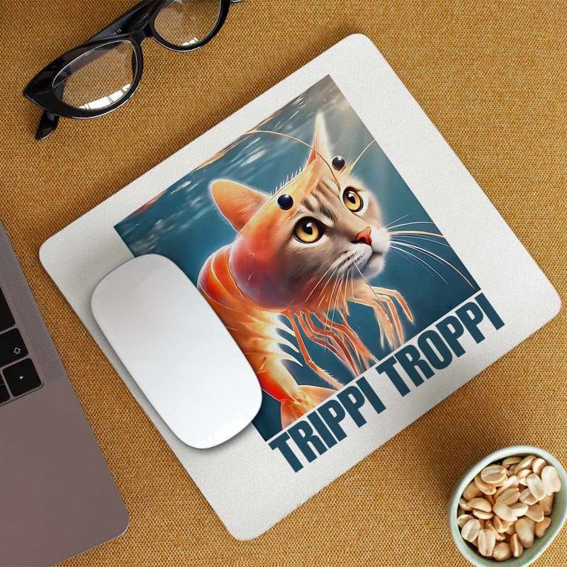 PC, gaming si accesorii - Periferice PC - Mousepad - Mousepad Trippi Troppi  Italian Meme Brainrot Brain Rot CoolTrend, 21x19cm - Infinity.ro