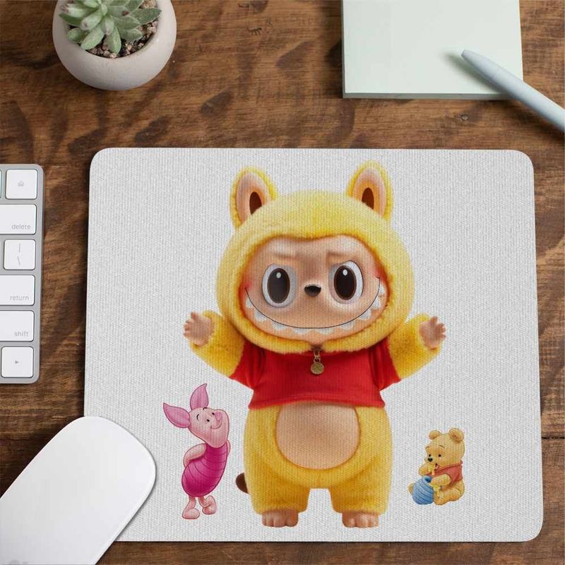 PC, gaming si accesorii - Periferice PC - Mousepad - Mousepad Labubu Winnie the Pooh Ursulet de plus CoolTrend, 21x19cm - Infinity.ro
