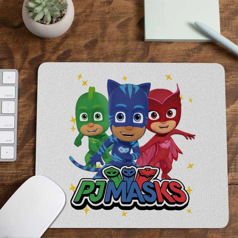 PC, gaming si accesorii - Periferice PC - Mousepad - Mousepad Pj Masks Eroi Pijamale Crew CoolTrend, 21x19cm - Infinity.ro