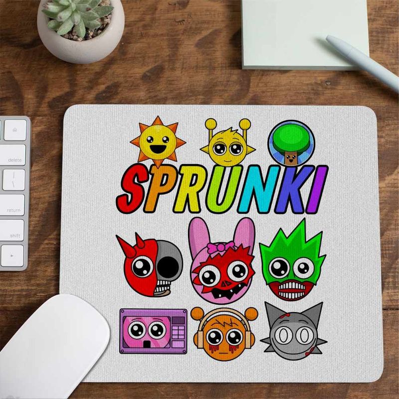 PC, gaming si accesorii - Periferice PC - Mousepad - Mousepad Sprunki Horror Beats CoolTrend, 21x19cm - Infinity.ro