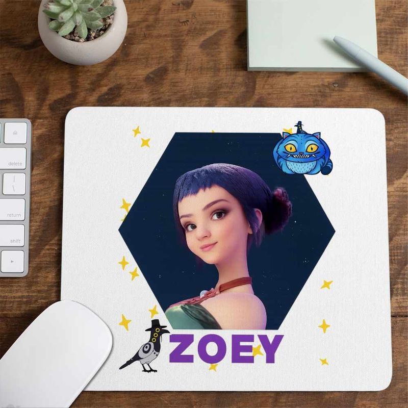 PC, gaming si accesorii - Periferice PC - Mousepad - Mousepad Huntrix Zoey Kpop Demon Hunters CoolTrend, 21x19cm,1 - Infinity.ro