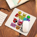 PC, gaming si accesorii - Periferice PC - Mousepad - Mousepad Sprunki Horror Beats CoolTrend, 21x19cm - Infinity.ro