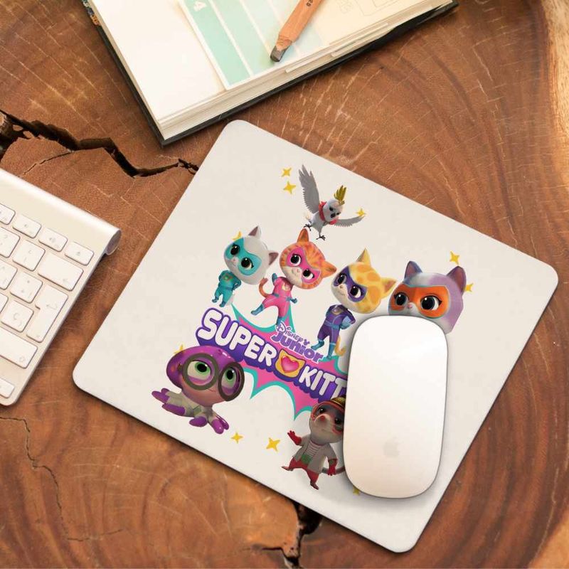 PC, gaming si accesorii - Periferice PC - Mousepad - Mousepad Super Pisicute All Team CoolTrend, 21x19cm - Infinity.ro