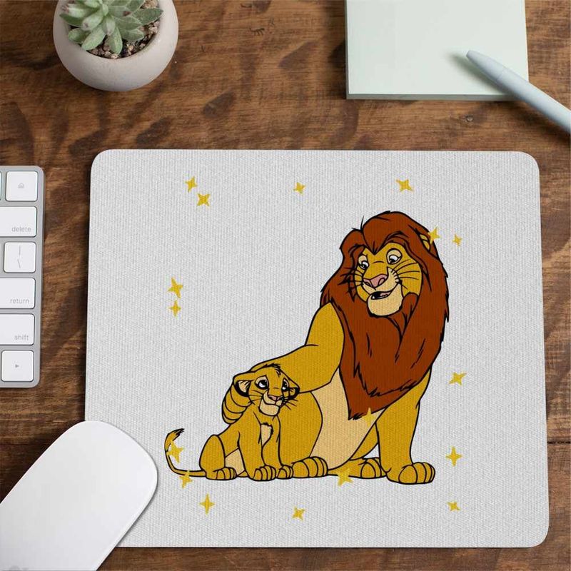 PC, gaming si accesorii - Periferice PC - Mousepad - Mousepad Mufasa Simba Regele Leu Lion King CoolTrend, 21x19cm - Infinity.ro