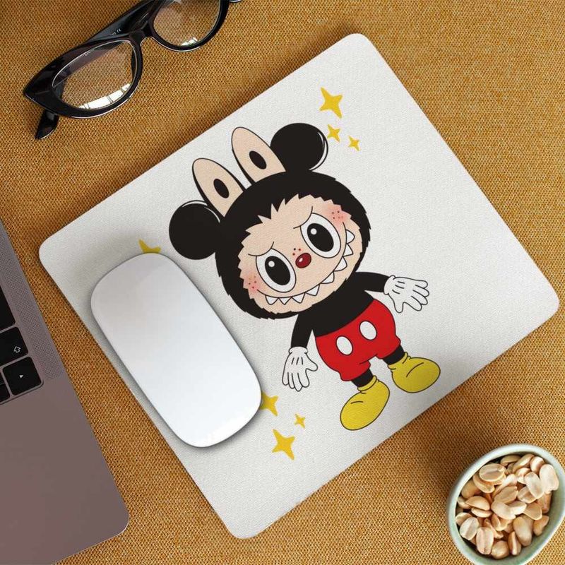 PC, gaming si accesorii - Periferice PC - Mousepad - Mousepad Labubu Mickey Mouse CoolTrend, 21x19cm - Infinity.ro