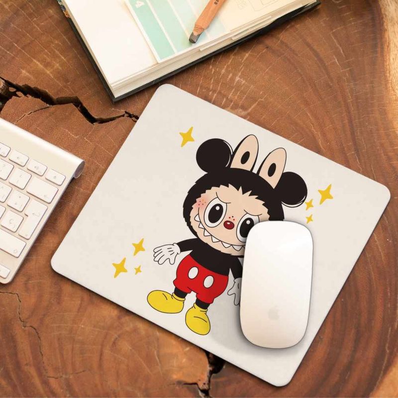 PC, gaming si accesorii - Periferice PC - Mousepad - Mousepad Labubu Mickey Mouse CoolTrend, 21x19cm - Infinity.ro