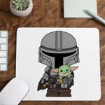 PC, gaming si accesorii - Periferice PC - Mousepad - Mousepad Mandalorian Grogu Baby Yoda Star Wars, 21x19cm - Infinity.ro
