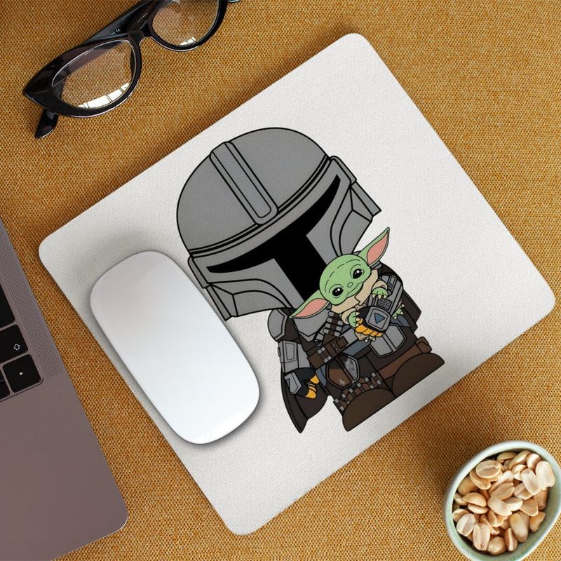 PC, gaming si accesorii - Periferice PC - Mousepad - Mousepad Mandalorian Grogu Baby Yoda Star Wars, 21x19cm - Infinity.ro