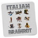 PC, gaming si accesorii - Periferice PC - Mousepad - Mousepad Tralalero Crocodilo Sahur Cappucino Italian Meme Brainrot Brain Rot CoolTrend, 21x19cm - Infinity.ro
