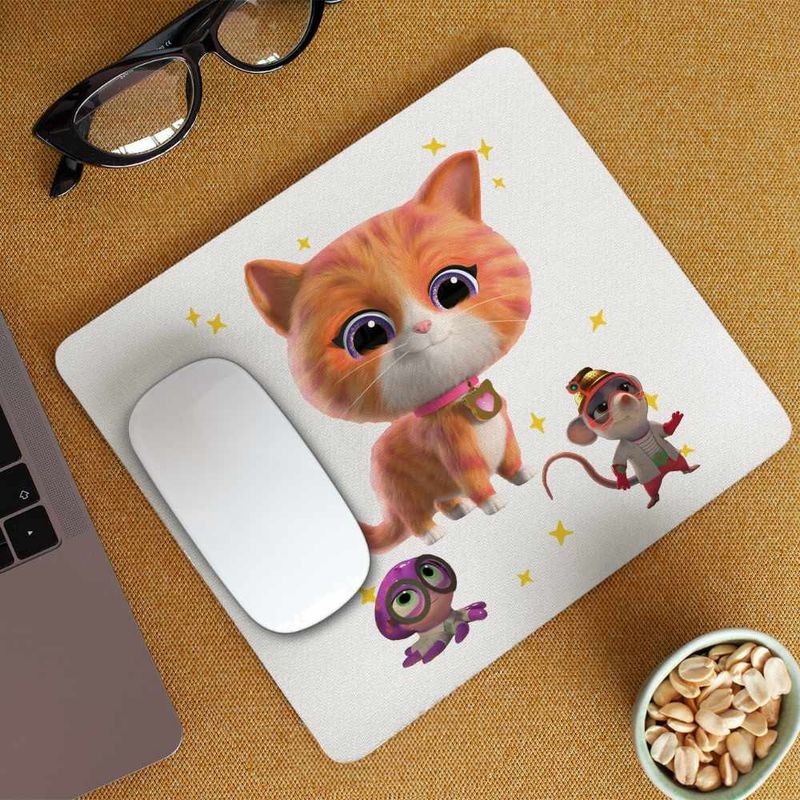 PC, gaming si accesorii - Periferice PC - Mousepad - Mousepad SuperKitties Ginny Super Pisicute CoolTrend, 21x19cm - Infinity.ro