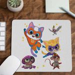 PC, gaming si accesorii - Periferice PC - Mousepad - Mousepad Super Pisicute Ghem Sclipi CoolTrend, 21x19cm - Infinity.ro