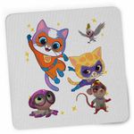 PC, gaming si accesorii - Periferice PC - Mousepad - Mousepad Super Pisicute Ghem Sclipi CoolTrend, 21x19cm - Infinity.ro