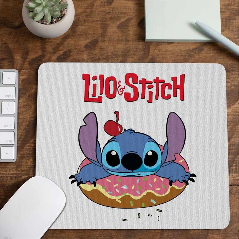 PC, gaming si accesorii - Periferice PC - Mousepad - Mousepad Stitch Donut Gogoasa CoolTrend, 21x19cm - Infinity.ro
