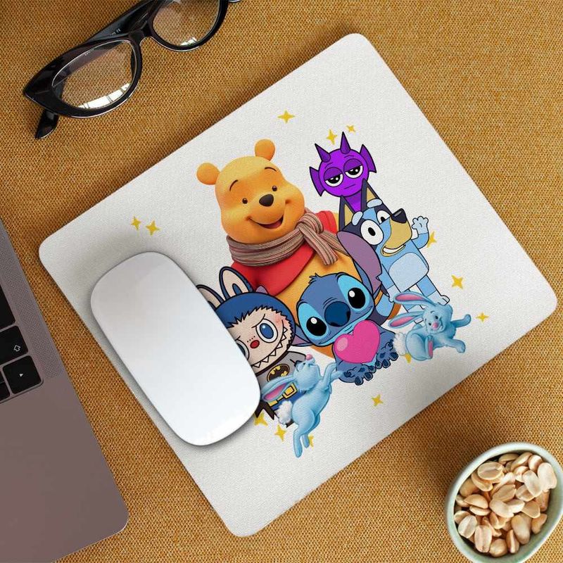 PC, gaming si accesorii - Periferice PC - Mousepad - Mousepad Winnie Labubu Stitch Bluey Sprunki Batman CoolTrend, 21x19cm - Infinity.ro
