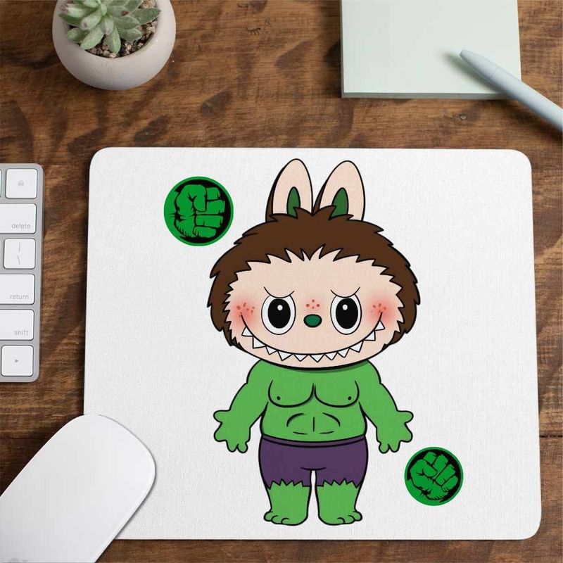 PC, gaming si accesorii - Periferice PC - Mousepad - Mousepad Labubu Hulk Marvel, CoolTrend, 21x19cm - Infinity.ro