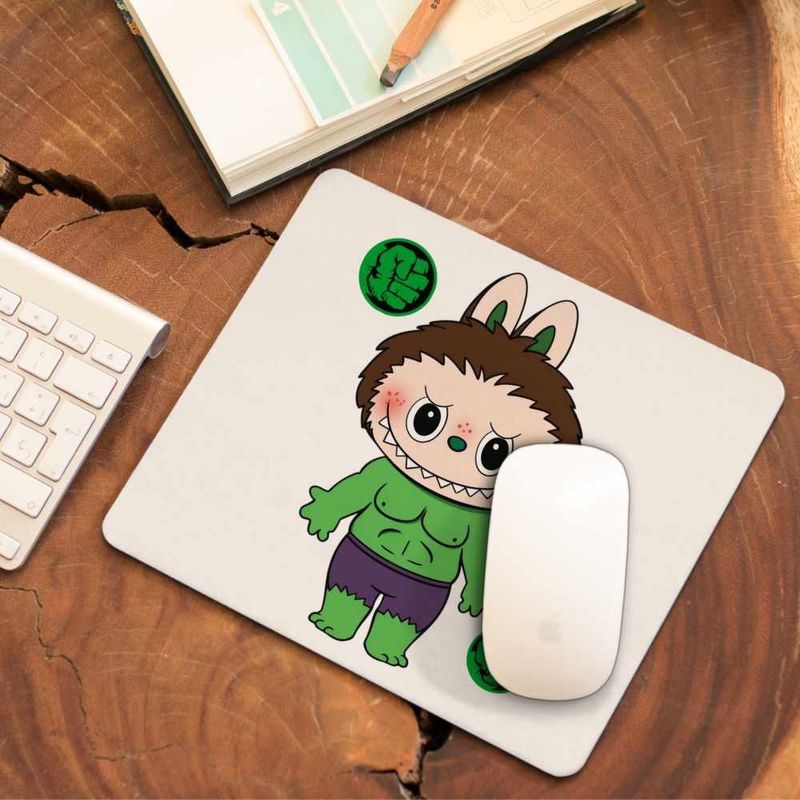 PC, gaming si accesorii - Periferice PC - Mousepad - Mousepad Labubu Hulk Marvel, CoolTrend, 21x19cm - Infinity.ro