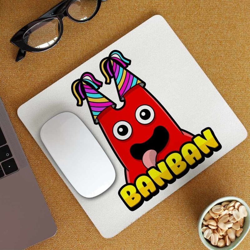 PC, gaming si accesorii - Periferice PC - Mousepad - Mousepad Banban Happy Desene Animate CoolTrend, 21x19cm - Infinity.ro