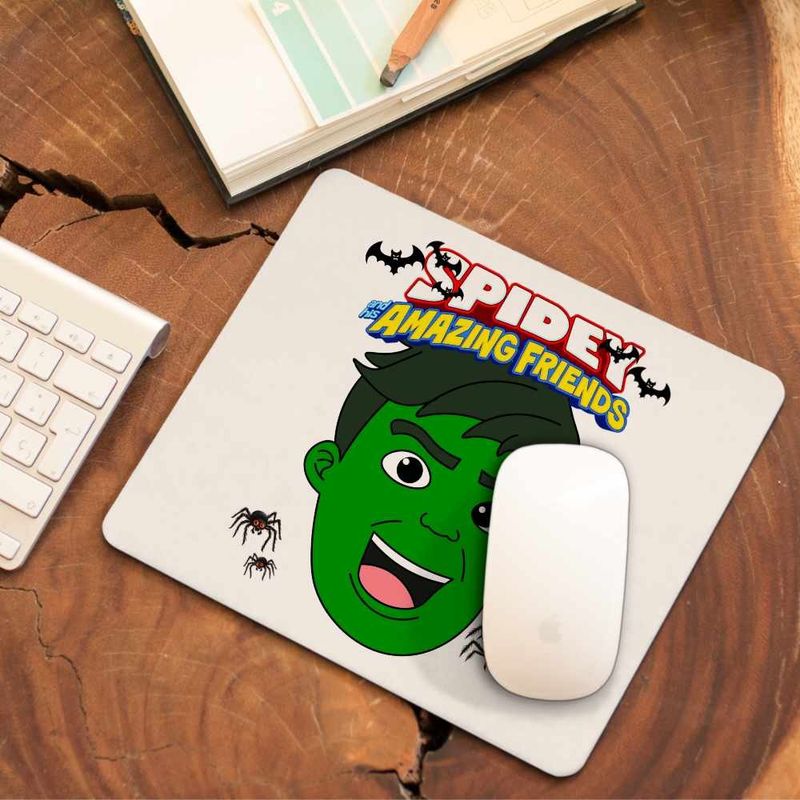PC, gaming si accesorii - Periferice PC - Mousepad - Mousepad Hulk Spidey Marvel hulc CoolTrend, 21x19cm - Infinity.ro