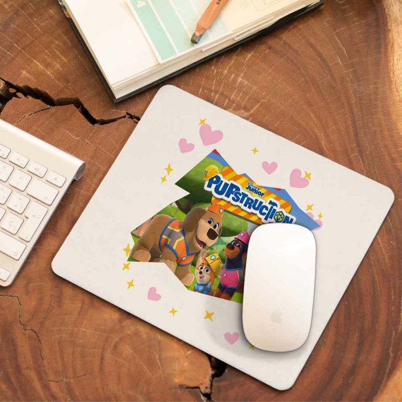 PC, gaming si accesorii - Periferice PC - Mousepad - Mousepad Pupstruction Team Catelusi Constructori Disney CoolTrend, 21x19cm - Infinity.ro