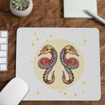 PC, gaming si accesorii - Periferice PC - Mousepad - Mousepad Gemeni Zodiac Horoscop Gemini Mandala Astrologie Serpi CoolTrend, 21x19cm - Infinity.ro